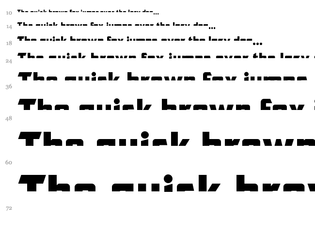 CFB1 American Patriot font waterfall